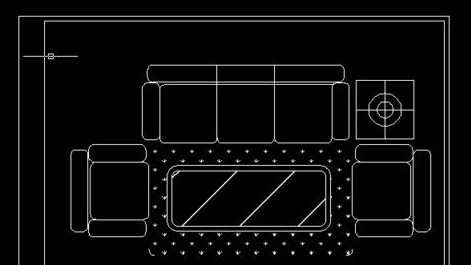 CAD怎么繪制沙發(fā)平面圖？