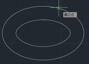 如何標注兩個橢圓或同心圓之間的距離？