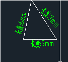 CAD如何繪制一個簡單地三角形？